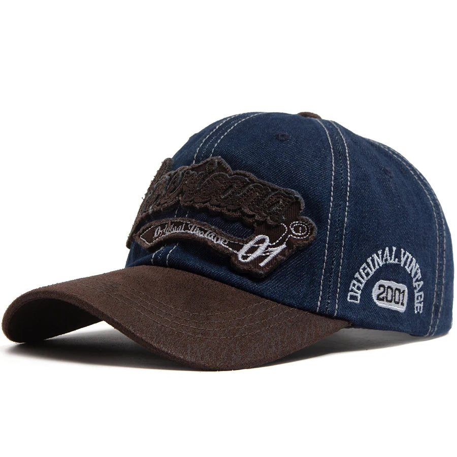 Summer Denim Baseball Cap Men's