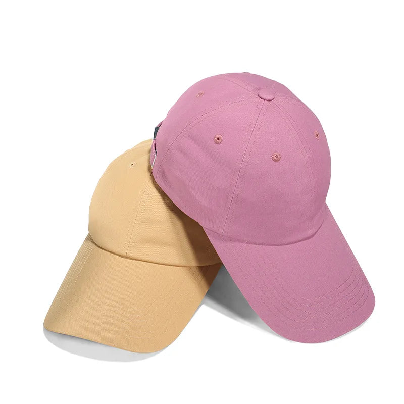 Adjustable Extra Long Bill Brim Baseball Cap Men Women 100% Cotton Visor Hat