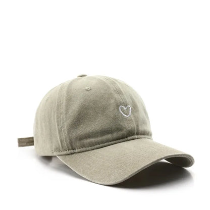 Four Seasons Cotton Love Embroidery Casquette Baseball Cap
