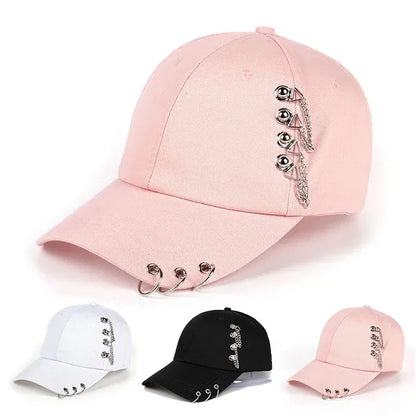 Unisex Side Iron Ring Baseball Caps Spring Autumn