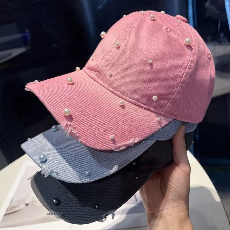 Spring/Summer Pearl Soft-Peaked Duckbill Cap