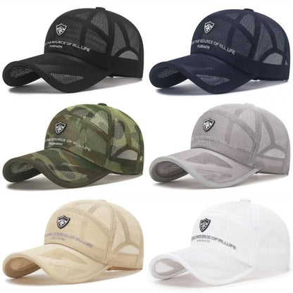 Summer Full Mesh Quick Drying Baseball Cap Breathable Net Sunhat