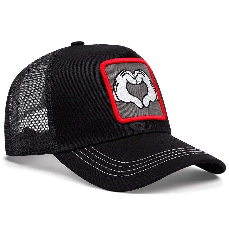 High Quality Brand Anime Cartoon Snapback Cotton Baseball Cap Men Women