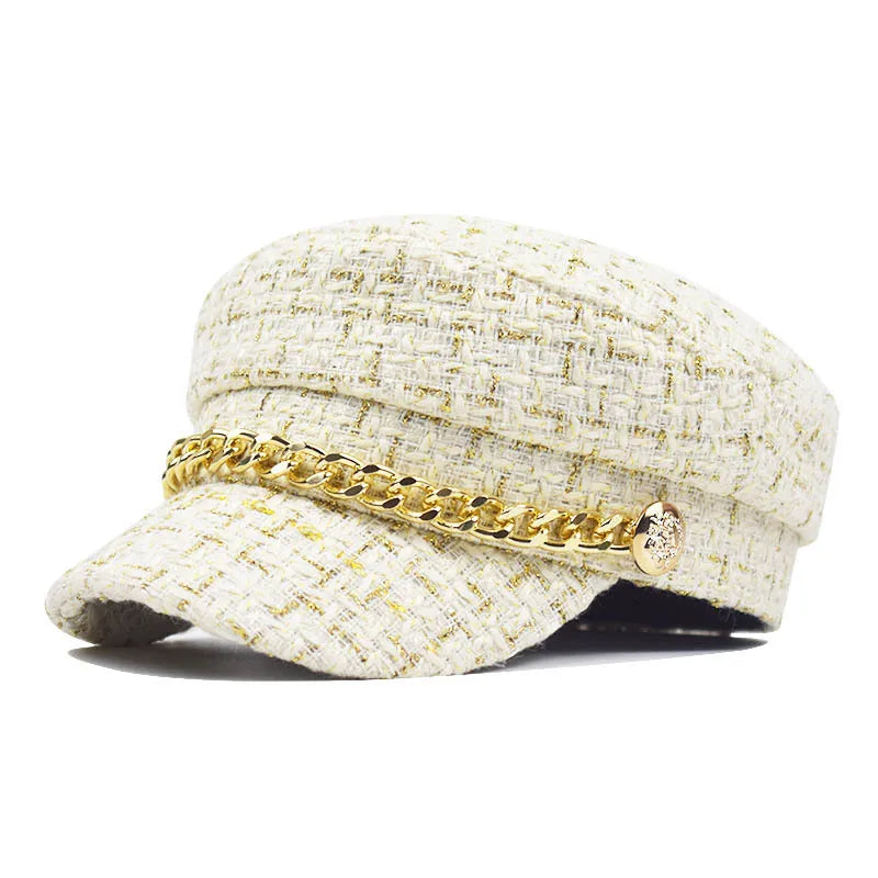 Women's Vintage Octagonal Beret, Newsboy Hat