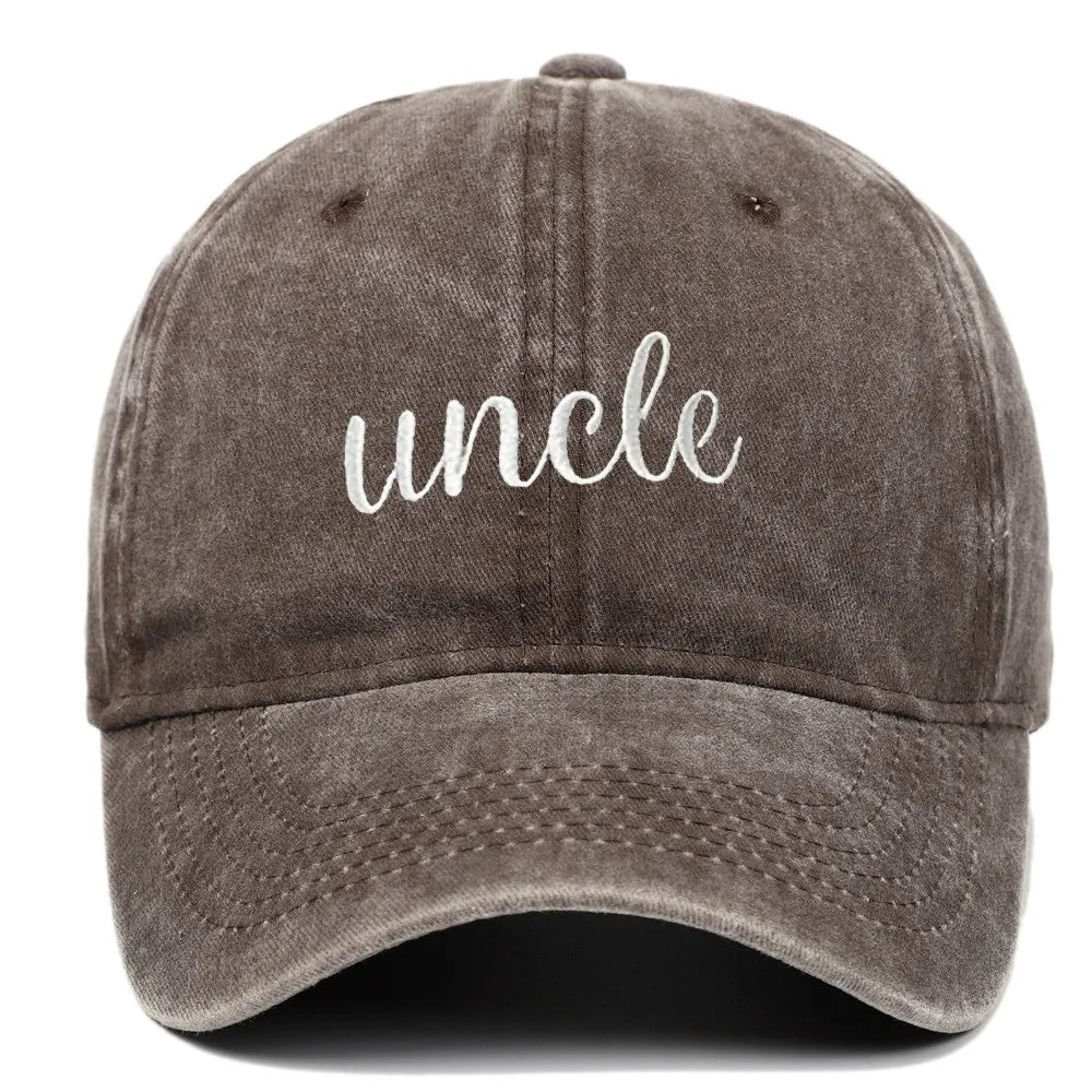 Fashion Washed Cotton Uncle Auntie Matching Caps