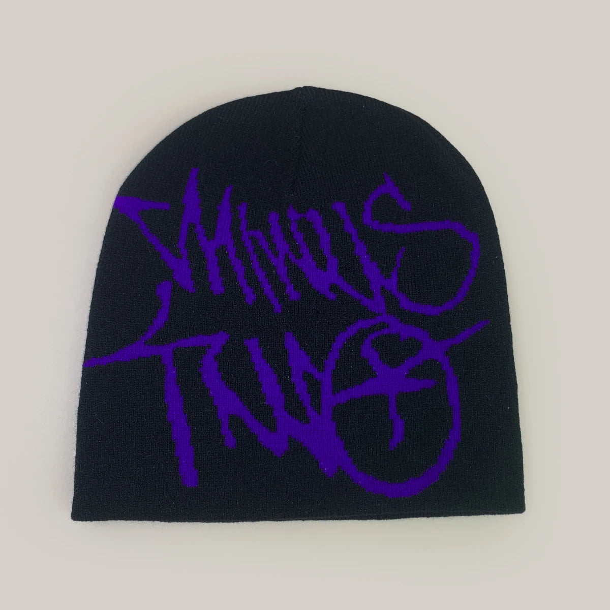 Niche American Street Jacquard Letters Knitted Hats New Men Women