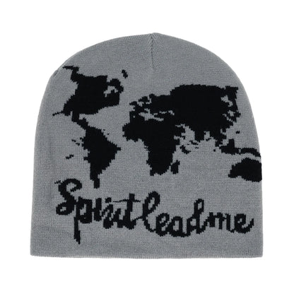 Y2k Letter Butter Knit Hats Skullies Beanies Autumn Winter Warm Hat