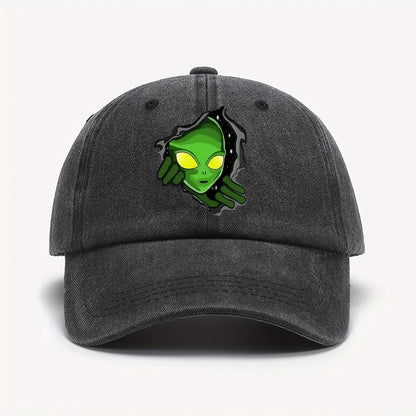 1 Piece Green Vintage Washed Baseball Cap