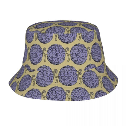 One Piece Straw Hat Luffy Skull Logo Bucket Hat for Teen Beach