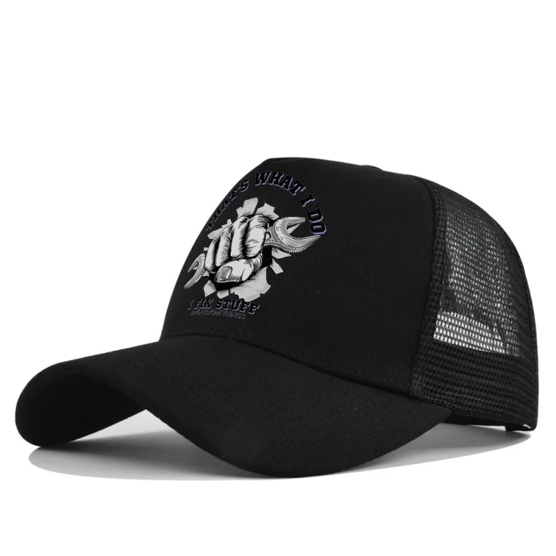 Spring Summer Printed Mesh Breathable Baseball Cap