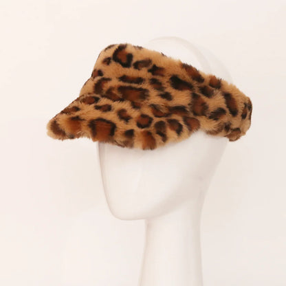 Ladies Fashionable Thickened Plush Round Top Hat
