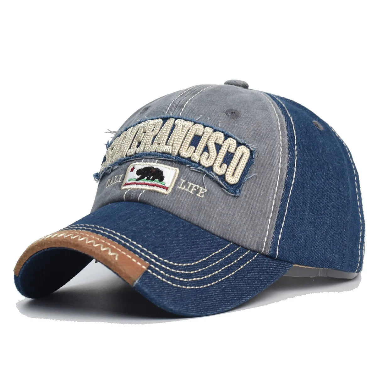 Trendy Distressed Cotton Baseball Cap