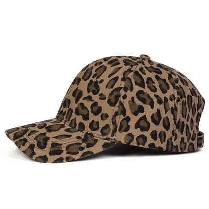 Unisex Visors Leopard Print Baseball Caps