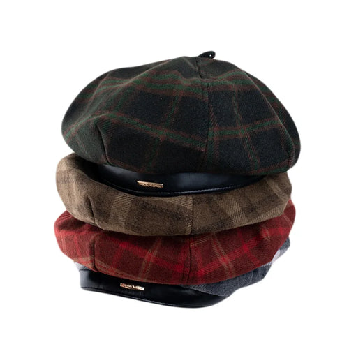 New Women's Retro Fashion Wool Beret Casual Knitted Artist Hat