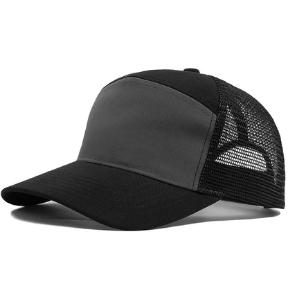 Fashion Hip Hop Mesh Caps Summer 7 Panel Men's Baseball Cap
