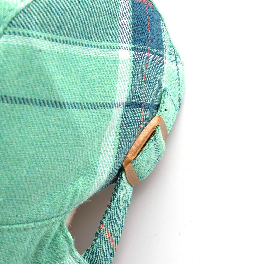 Vintage Plaid Berets Men Autumn Streetwear Peaked Cap