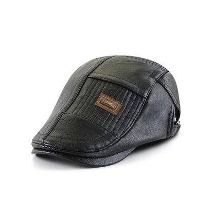 High Quality Men PU Leather Baseball Cap