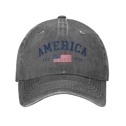 American Flag USA United States Of America US 4th Of July Casual Baseball Cap