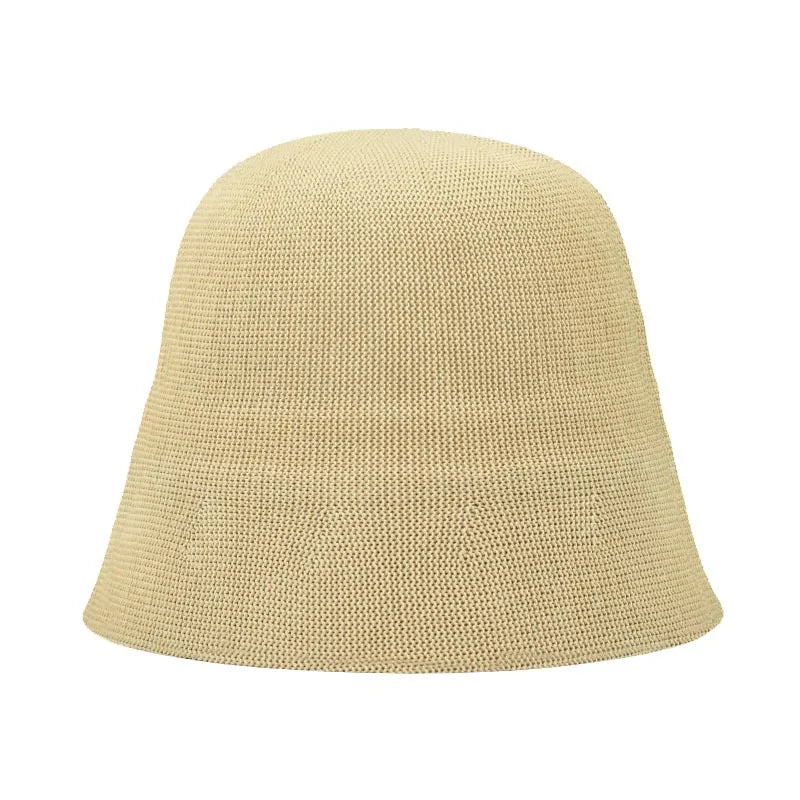 Breathable  Linen Knitted Bucket Cap