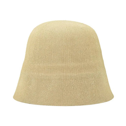 Breathable  Linen Knitted Bucket Cap