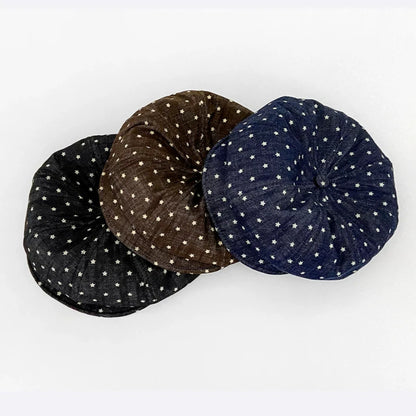 Korean Sweet Stars Printed Clouds Berets