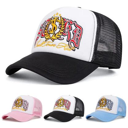 HipHop Hat ST Mai Sui Embroidery Street Skateboarding Hat Outdoor Baseball Hat