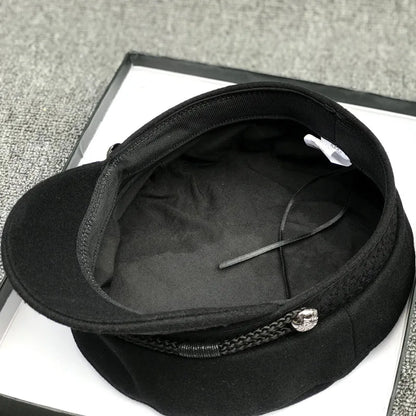 Wool Blend Beret And Newsboy Cap For Women