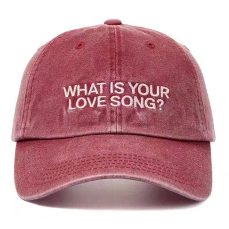 Kpop "What Is Your Love Song" Same Knitted Embroidery Caps