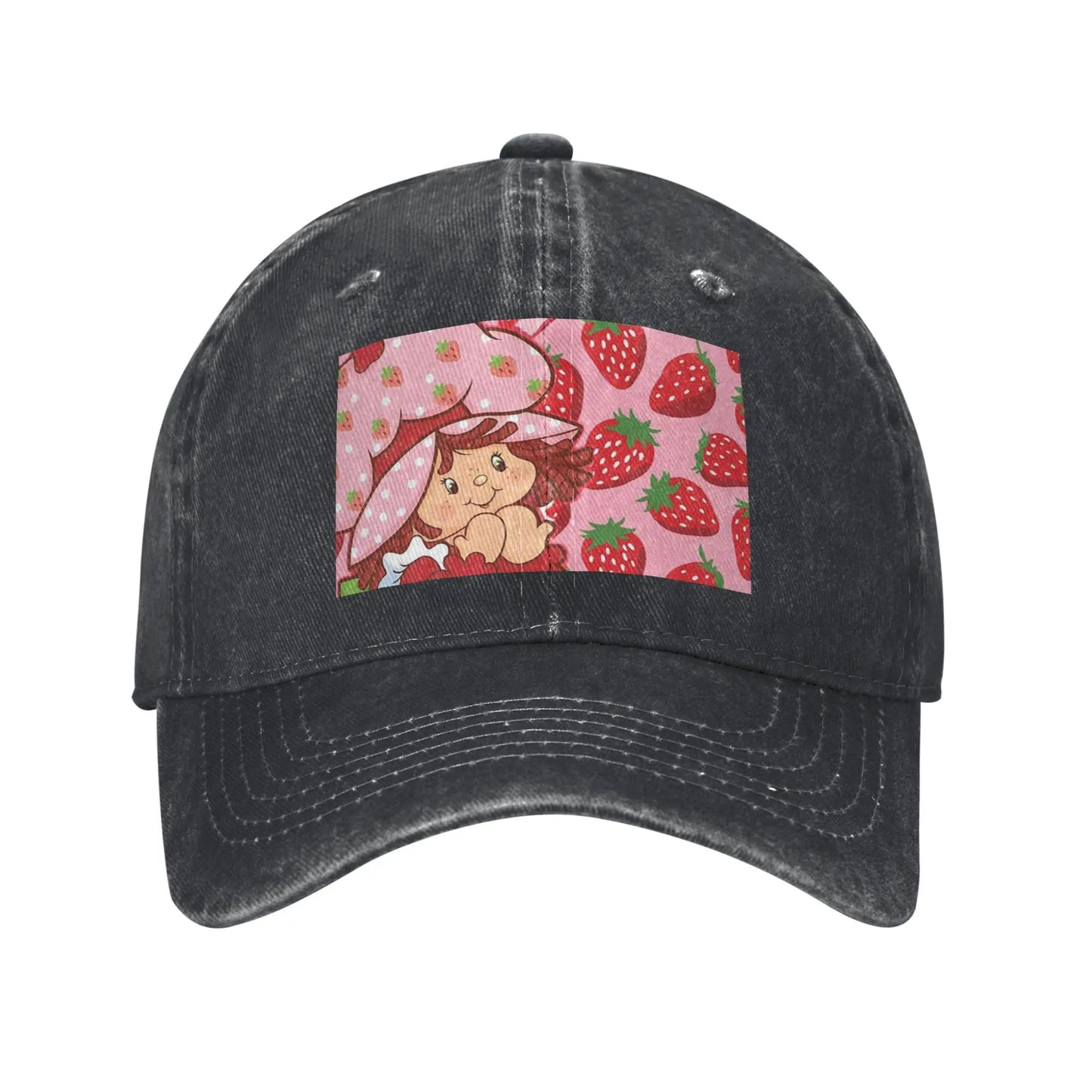 Like Strawberry Short Cake Denim Baseball Caps Snapback Baseball Hats