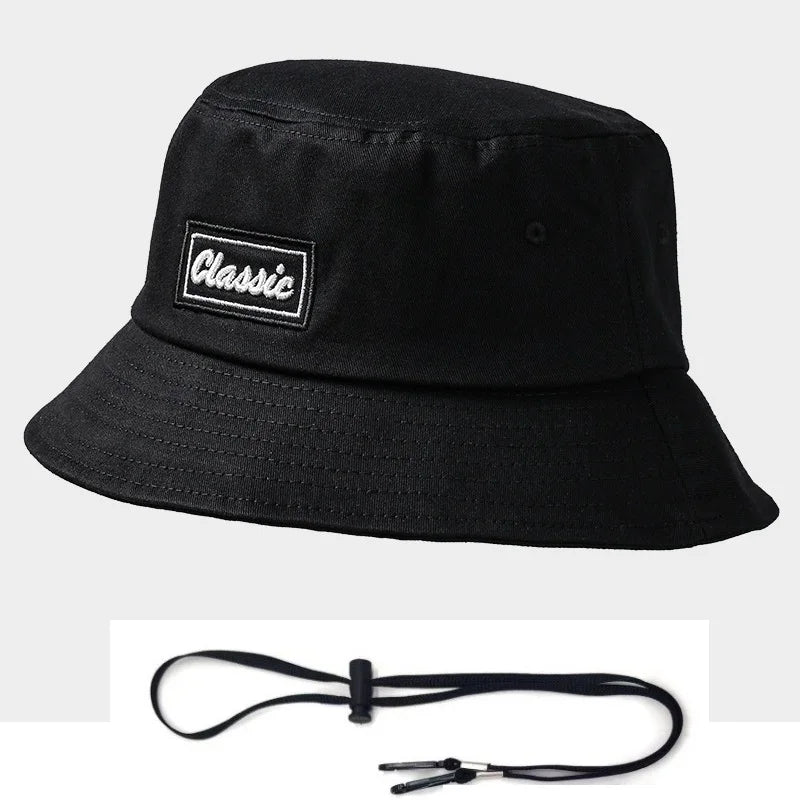 Oversize Big Head Cotton Bucket Hat Fisherman Fishing Plus Size Sun Cap Kids Boys Girls