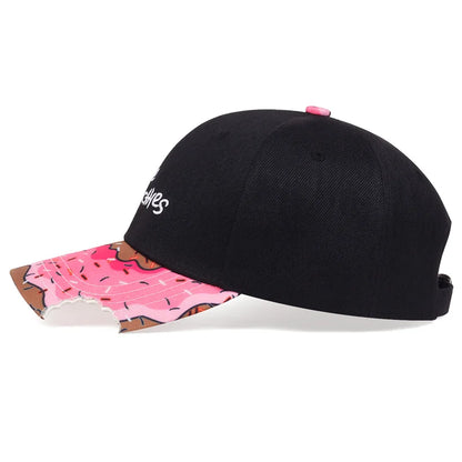 Hat Summer Outdoor Sun Hats Donut Embroidery Baseball Cap Men and Women