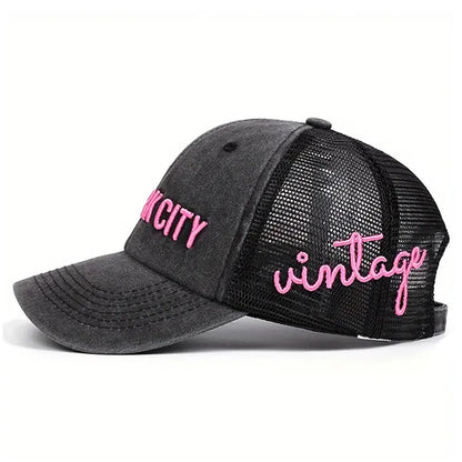 Fashion Baseball Hat New York City Embroidered Breathable Mesh Hat Street Hip Hop