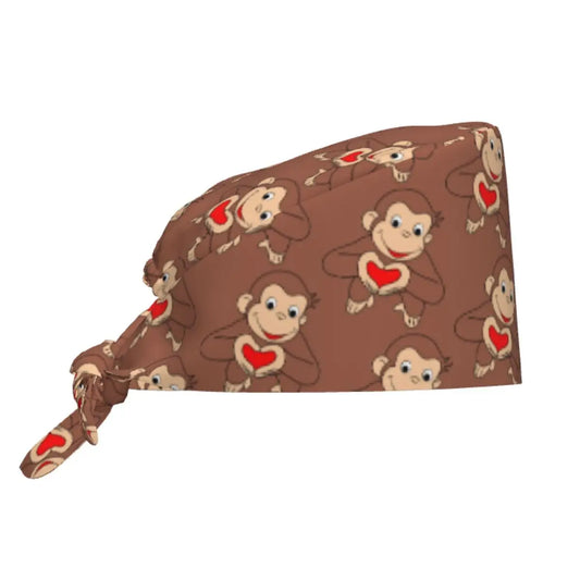Custom Curious George Is All Heart Cleaning Working Cap Cool Monkey TV Series