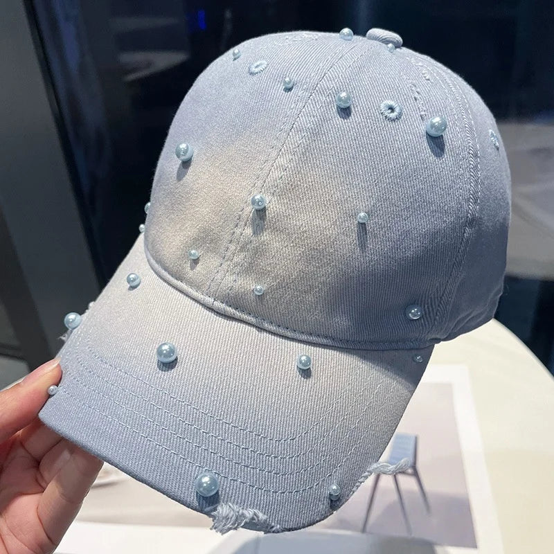 Spring/Summer Pearl Soft-Peaked Duckbill Cap