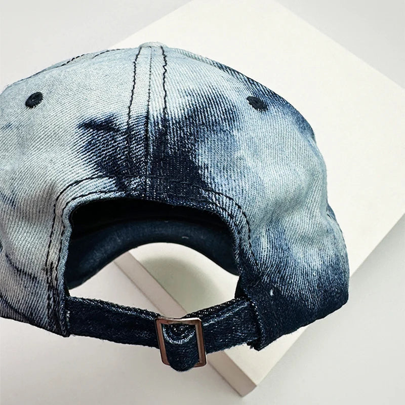 New Men Women Gradient Retro Distress Baseball Hats