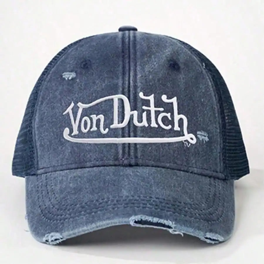 Yon Dutch Vintage Distressed Embroidered Baseball Cap