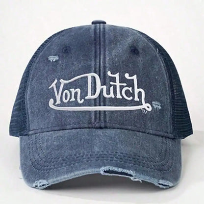 Yon Dutch Vintage Distressed Embroidered Baseball Cap