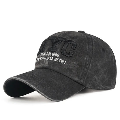 Vintage Washed Cotton Baseball Cap Men Women