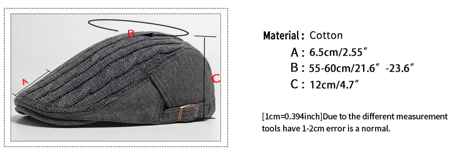 New Men Woman Beret Autumn And Winter Thickened Warm Knitted Berets