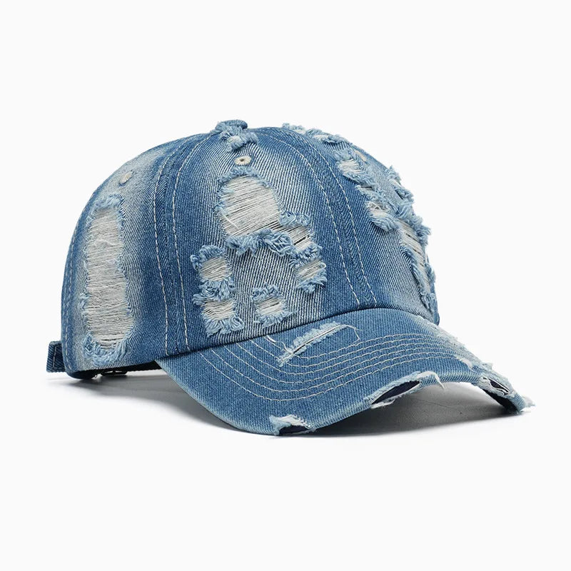Spring And Summer Soft Top Distressed Washed Baseball Cap