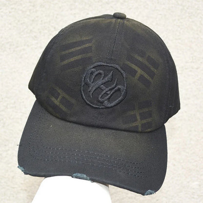 Embroidered Vintage Washed Baseball Cap Retro Distressed Cotton Dad Hat Streetwear Adjustable Snapback