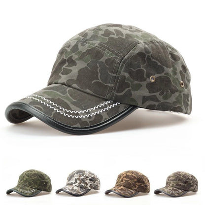 Vintage American-Style Camouflage Baseball Cap