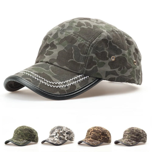 Vintage American-Style Camouflage Baseball Cap