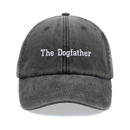 1pc Dogfather Baseball Caps Vintage Washed Unisex Dad gorras Low Profile