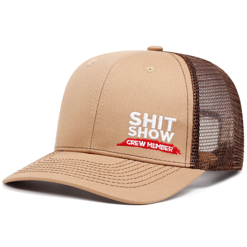 Shit Show Alphabet Slightly Curved Printed Baseball Cap Men's and Women's