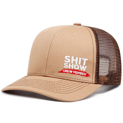 Shit Show Alphabet Slightly Curved Printed Baseball Cap Men's and Women's