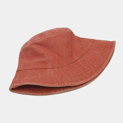 Kids Baby Washed Denim Cotton Bucket Hat Boy Girls Caps