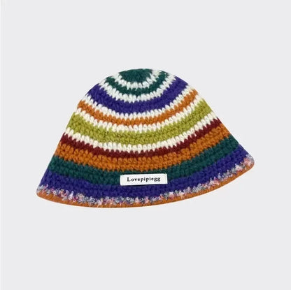 2025 Autumn New Crochet Korean Handmade Bucket Hat