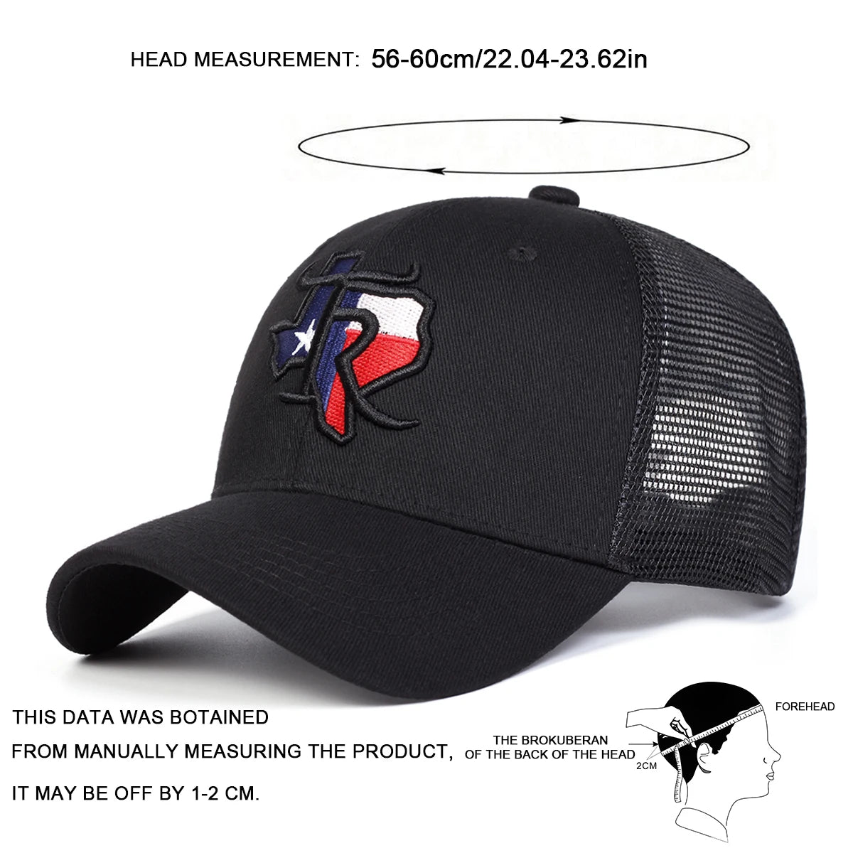 Unisex TR Embroidery Baseball Net Caps Spring Summer