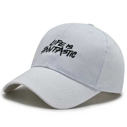 Trendy Embroidered Rock - style Baseball Cap with Unique Logo